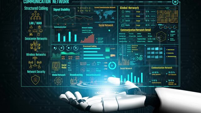AI monitors data center performance via virtual assistant dashboards, connection insights, and artificial intelligence to improve telecom transparency and efficiency. Thunk