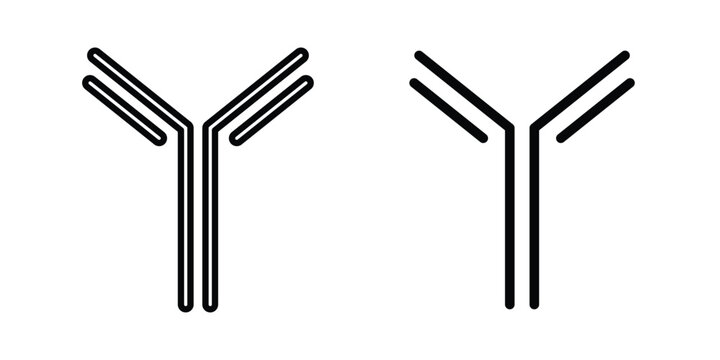 Antibody icon or symbol set