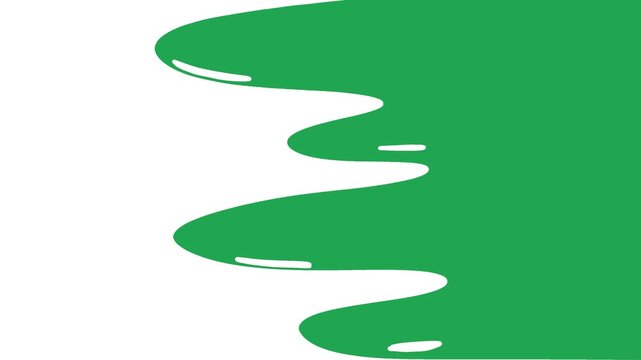 Green screen liquid water transition video