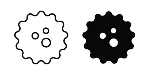 Cancer cell icon or symbol set © Xevier