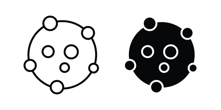 Cancer icon or symbol set