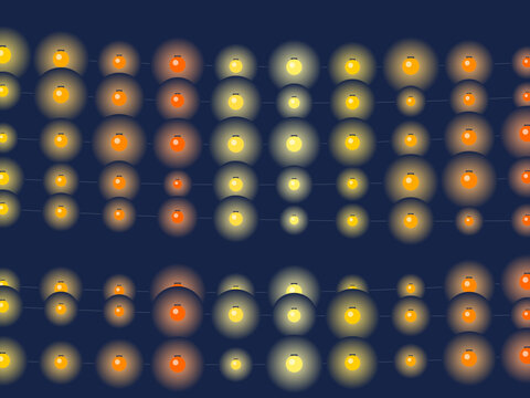 String Lights Festive Glow Warm Background