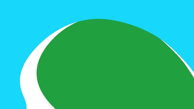 Green screen liquid water transition video