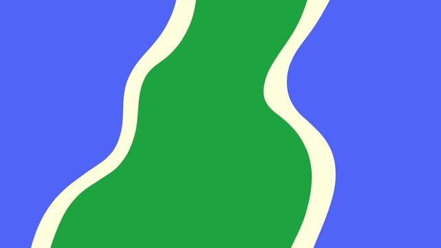 Green screen liquid water transition video