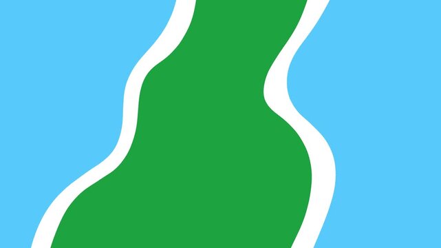 Green screen liquid water transition video