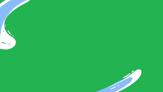 Green screen liquid water transition video