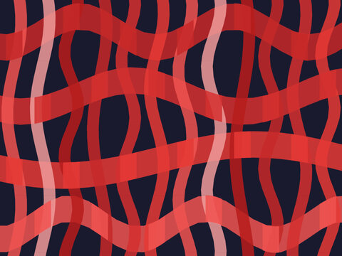 Abstract Woven Color Ribbons Modern Art Background
