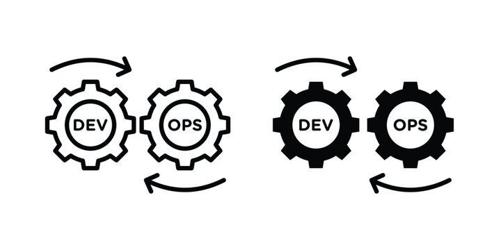 Devops icon or symbol set