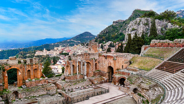  Teatro Greco-Romano  in Taormina auf Sizilien