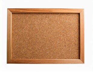 Fototapeta premium wooden framed cork board for office and home organization cut out