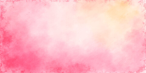 Obraz premium Abstract pink watercolor background with vintage paper texture, grunge parchment style, antique retro pastel backdrop with copy space