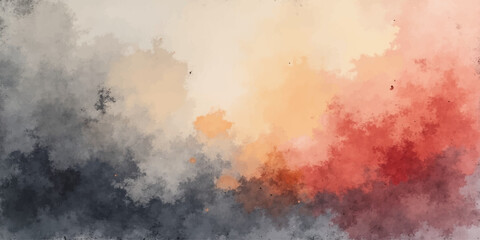 Abstract grunge watercolor sky background with clouds, smoke, fog and mist texture in dark night blue and light tones © hossain