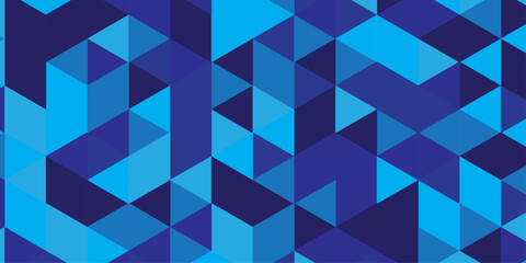 vector poly triangle texture geometric pattern triangular. Dark blue vector cover in polygonal style. Geometric camouflage seamless pattern. © coal digger