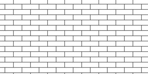 Obraz premium white brick wall texture and solid bricks seamless pattern background.