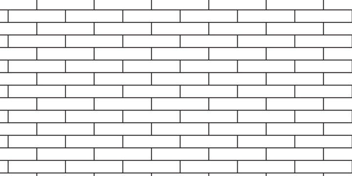 white brick wall texture and solid bricks seamless pattern background.