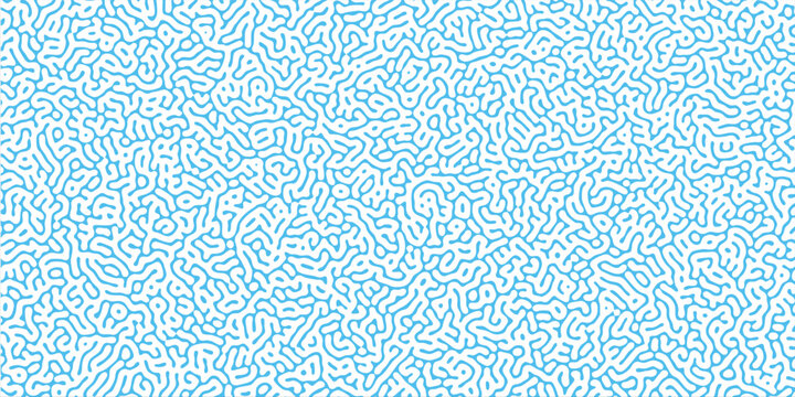 Biological cell structure turing pattern on plain white surface graphic illustration