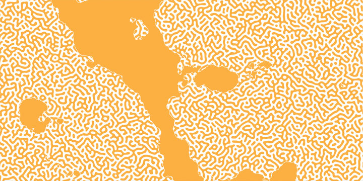 Abstract continuous micro organism colonies in flat graphic style background eps10