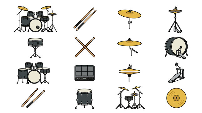 Drum Set Musical Instruments.
