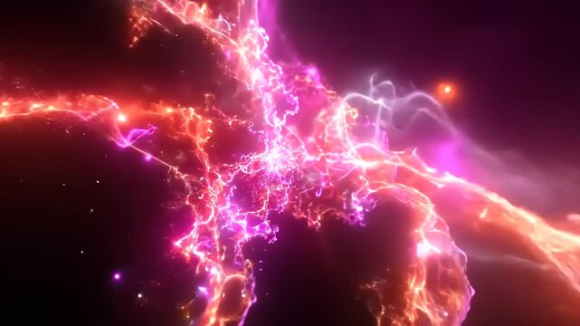 Vibrant Cosmic Energy Pulsating in Space.