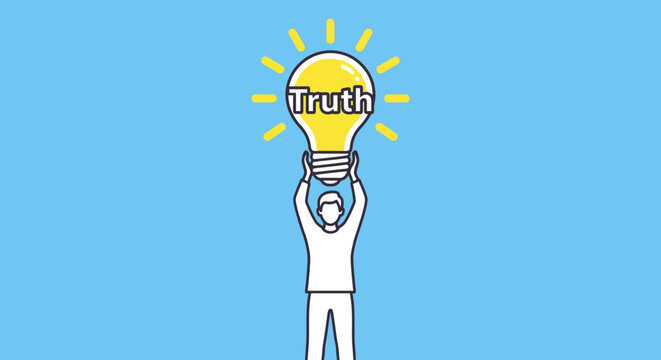 National whistleblower reveals truth in a simple flat vector illustration