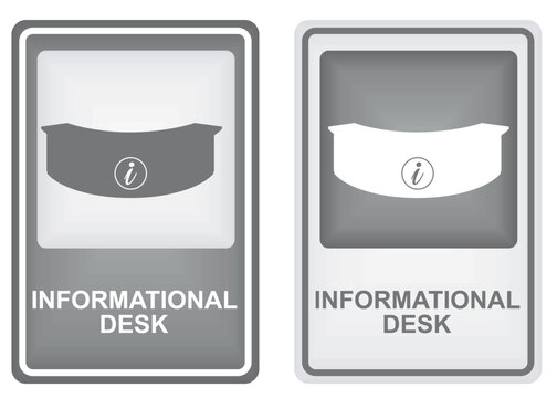 Information sign post. vector illustration