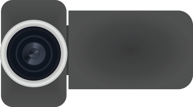 Photographic optical camera. vector illustration