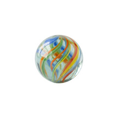 Obraz premium Glass marble with colorful swirl pattern