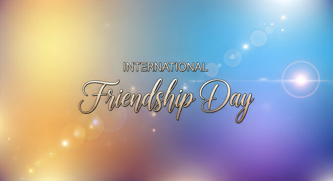 International friendship day celebration background
