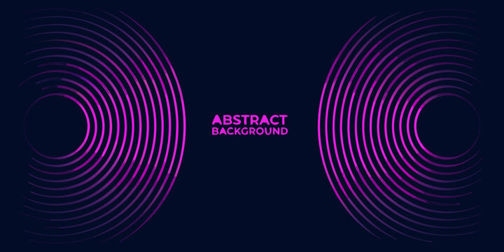 Concentric circles pattern with purple and pink gradients on dark blue