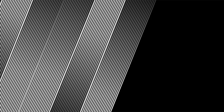 Slant line halftone gradation texture. Fading diagonal stripe gradient background. Black oblique pattern backdrop. Vanishing thin parallel line wallpaper for overlay