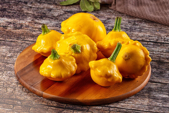 Ripw organic yellow fresh patissons