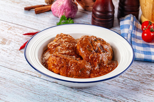 Indian chicken thights tikka massala