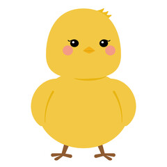 上を見上げるヒヨコ © ゴエママ