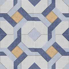 Fototapeta premium Textured stone floor tile seamless background pattern