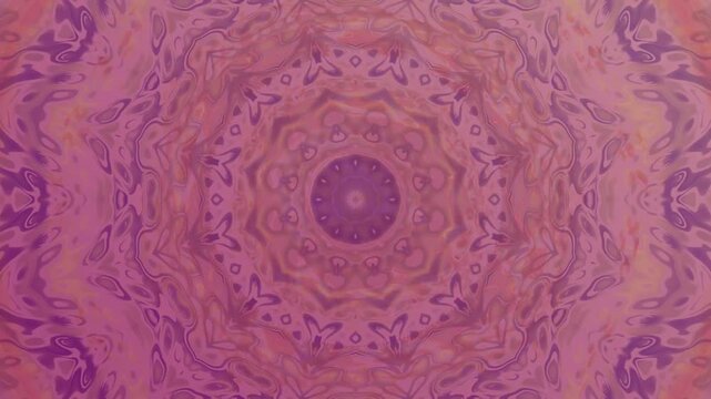 Abstract kaleidoscopic pattern with vibrant colors and circular shapes artistic background.
