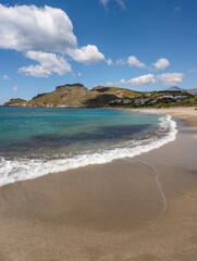 Obraz premium Beautiful beach on the island of Crete in Mediterranean sea on a hot summer day