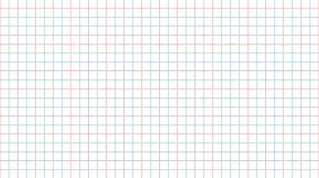 Seamless pattern of colorful grid lines