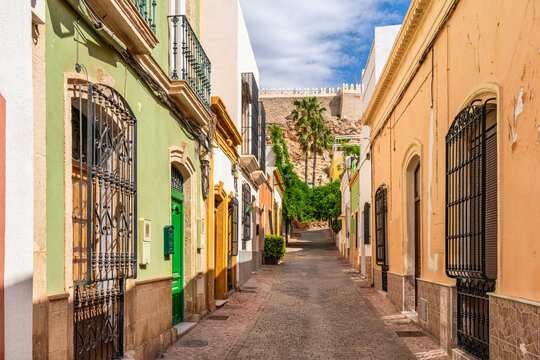 Scenic sight in Almeria on a sunny summer morning, Andalusia, Spain.