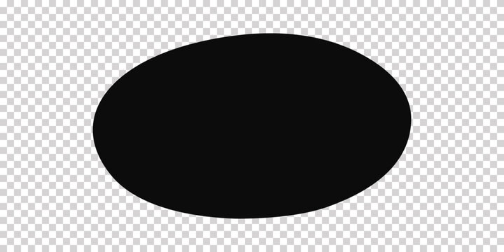 Simple solid black oval shape with smooth edges on text box smooth curve basic shape user interface geometry abstract geometric isolated illustration background highlight copy space