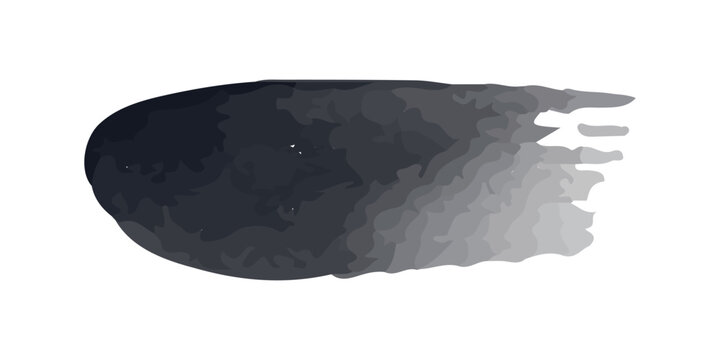 Horizontal abstract dark grey to light grey gradient brush stroke with artistic effect design asset brushstroke gradient abstract artistic monochrome background contemporary