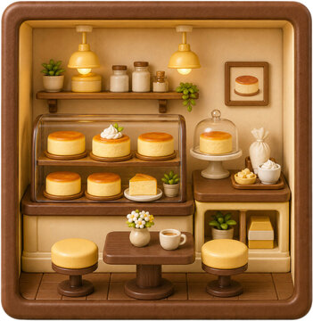 Tiny Japanese Cheesecake Interior