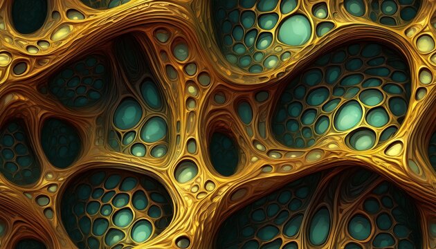 sci fi seamless texture of alien hive biomass organic and pulsating for horror games