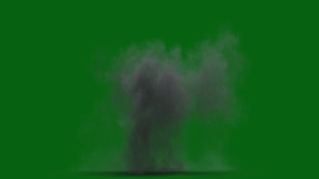 Explosive Burst on Green Screen High-Energy Animation, Easy editable green screen video, high quality vector 3D illustration. Top choice green screen background