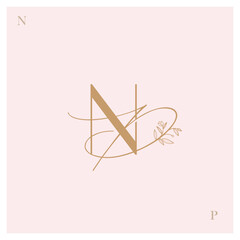 NP, Logo NP, monogram NP, letter NP, alphabet NP © Bee9JB Studio
