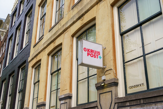 Amsterdam, Netherlands - 16 May 2026: Kruis Post medical centre in the centre of Amsterdam