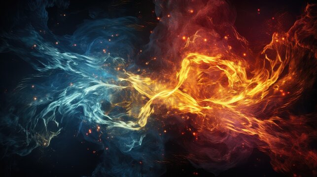 Clash of Currents and Flame