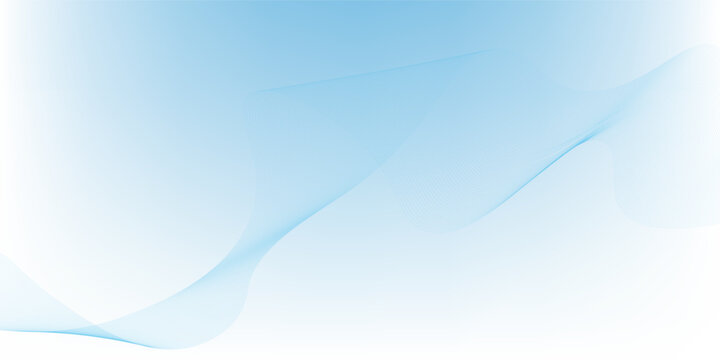 Deep sky blue gradient abstract background with stripes curve line vector image