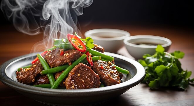 Delicious Asian style beef stir fry.