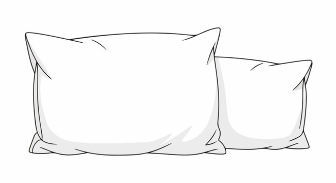 Two soft white pillows rest against each other, ready for comfort