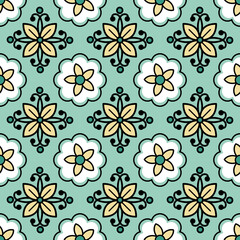 Fototapeta premium seamless floral pattern